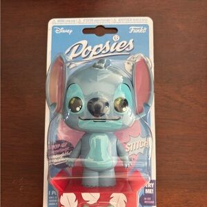 Disney Funko Stitch Figure with Blue and Pink Accents
